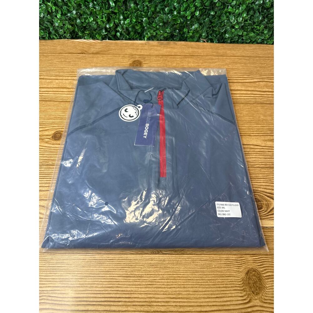 NWT Badd Bogey Mens Golf Pullover Navy Blue  Sz XXL New Gift Dad Gift